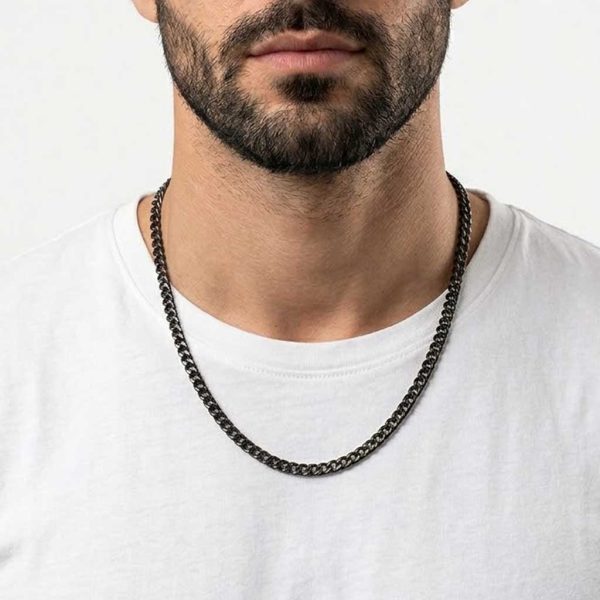 שרשרת שחורה לגבר