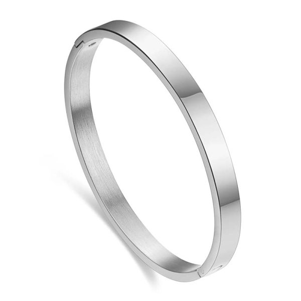 בנגל כסף עגול