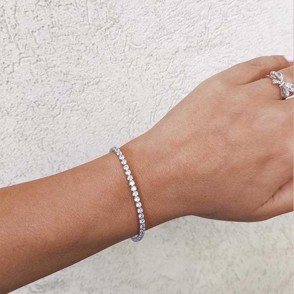 צמיד טניס כסף 925 לאישה