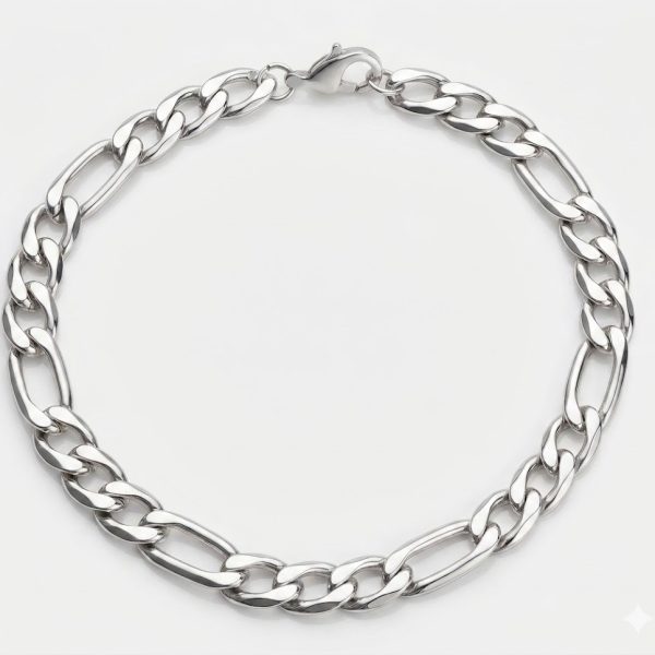 צמיד פיגארו כסף 925 רוחב 6 מ"מ