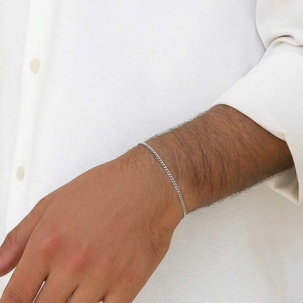 צמיד חוליות כסף 3 ממ כסף 925